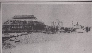 The Pavilion under construction